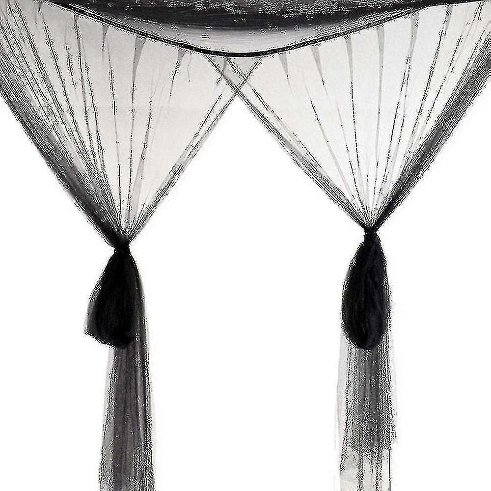 4 Corner Post Bed Canopy For Full/queen/king Size Bed Xmas Gift