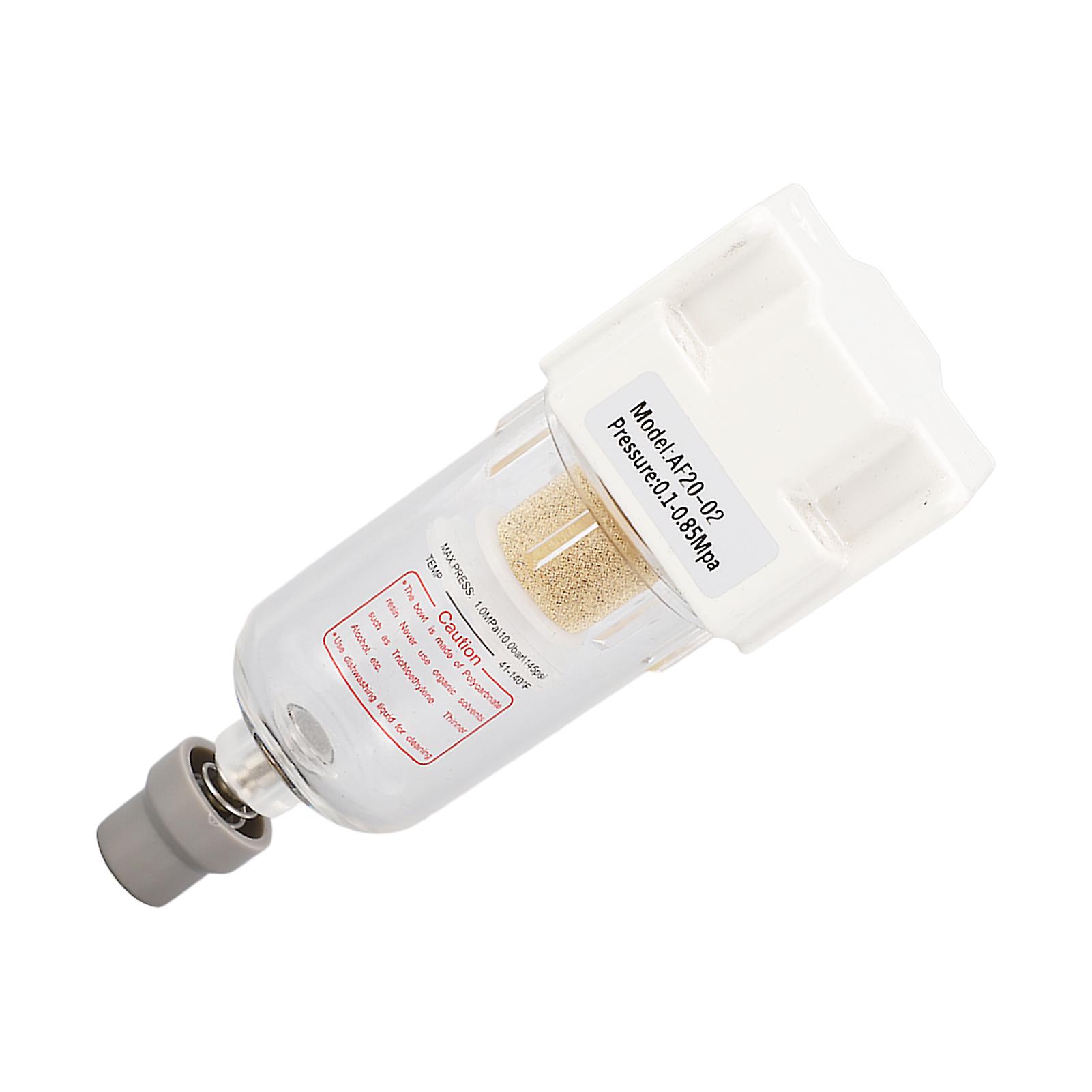 G1/4in Air Line Filter Pressure Regulator Air Compressor Pipe Accessory 0.1‑0.85Mpa Drain Function 