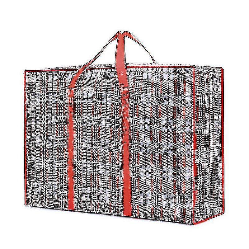 2pcs Large Storage Bag With Durable Zipper Organizer Bag Moving Bag