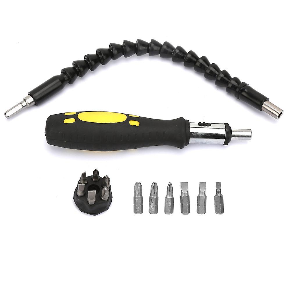 Multi - function Snake Screwdriver with Flexible Shaft and Drill Bits Kit