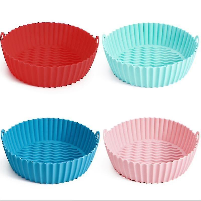 Air Fryer Silicone Pot, Air Fryer Silicone Liners(7.5inch,4 Pcs)