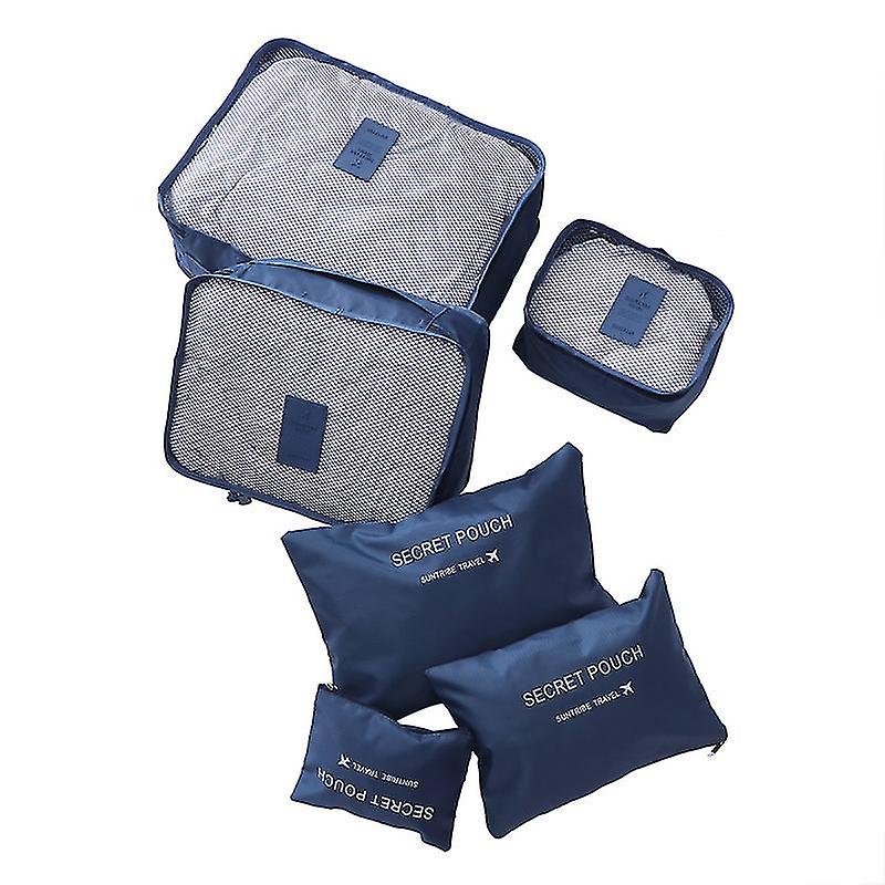 6pcs Waterproof Travel Packing Organizer