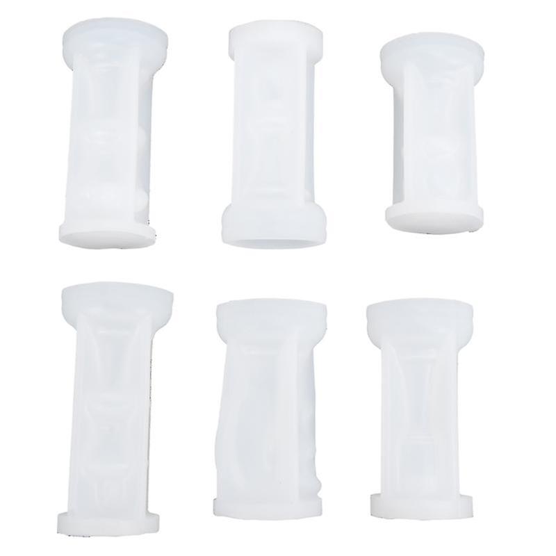 6pcs Candle Silicone Mold