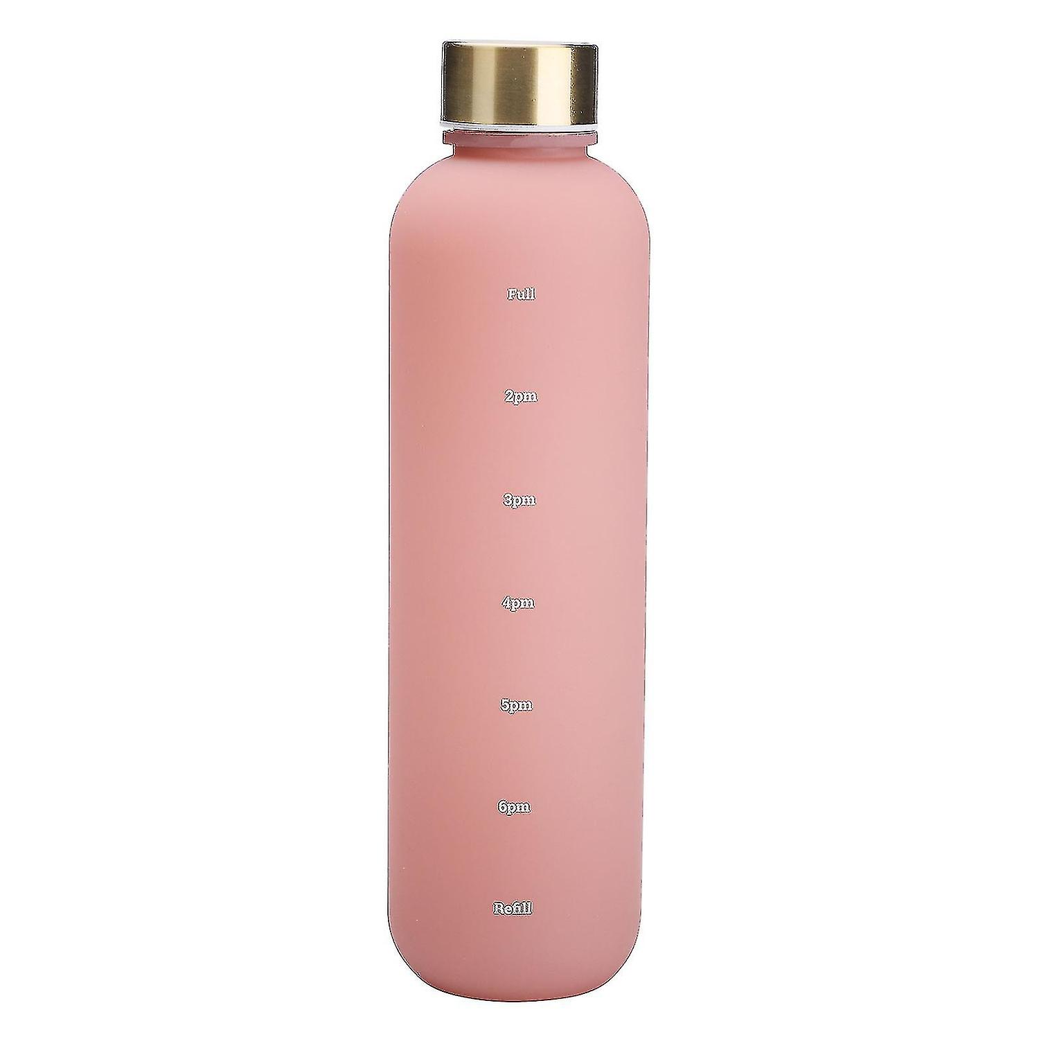 Water Bottle With Times To Drink, Large 1000ml Bpa Free Water Bottle, Leak Proof Gym Bottle With Tim