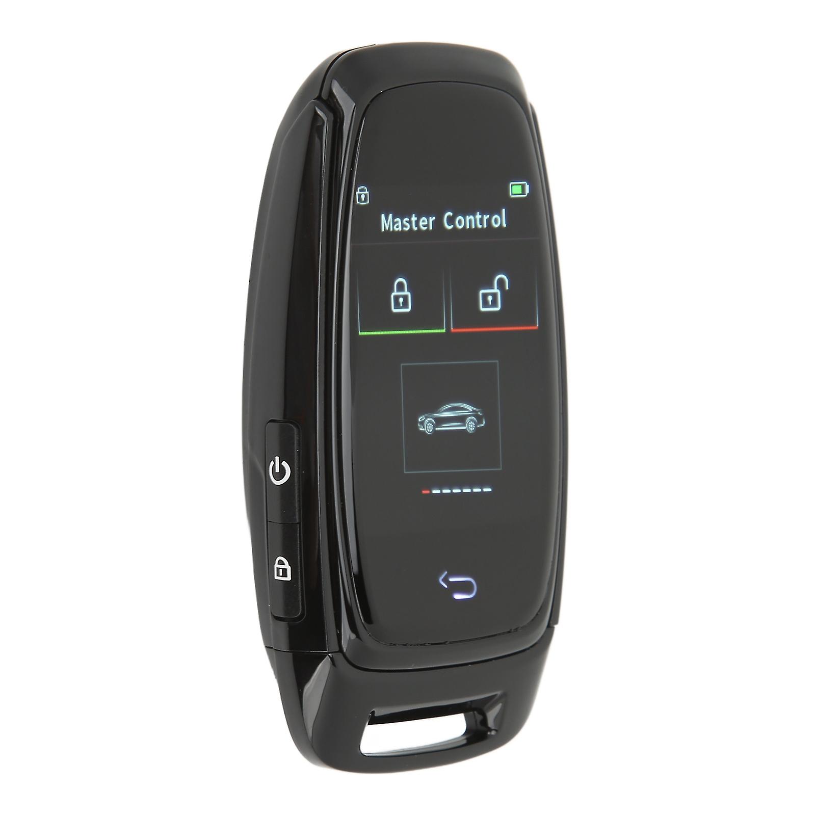 Smart LCD Touch Screen Key with Bluetooth 5.0 for Keyless Entry and One Button Start Models - Black