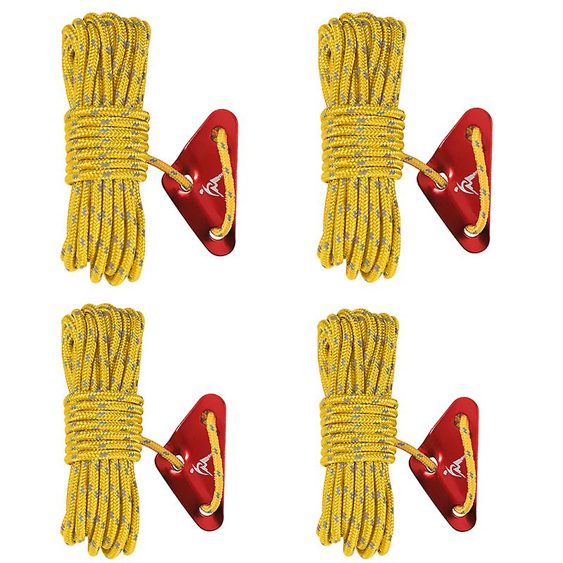 Outdoor Windproof Reflective Rope Canopy Fixed Tied Adjustment Rope Camping Thicker And Longer