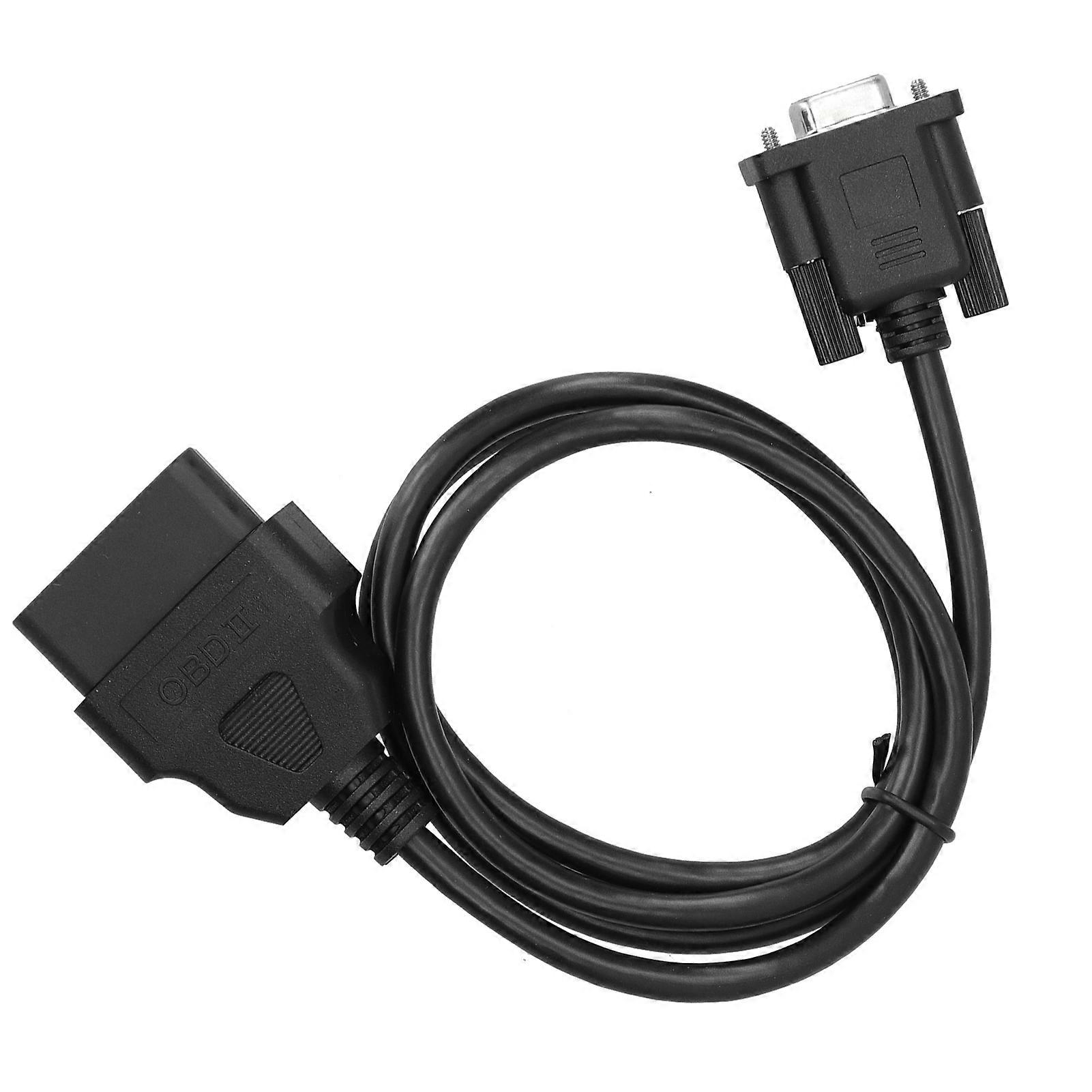 16Pin OBD2 to RS232 DB9 Car Diagnostic Interface Adapter Extension Cable Connector