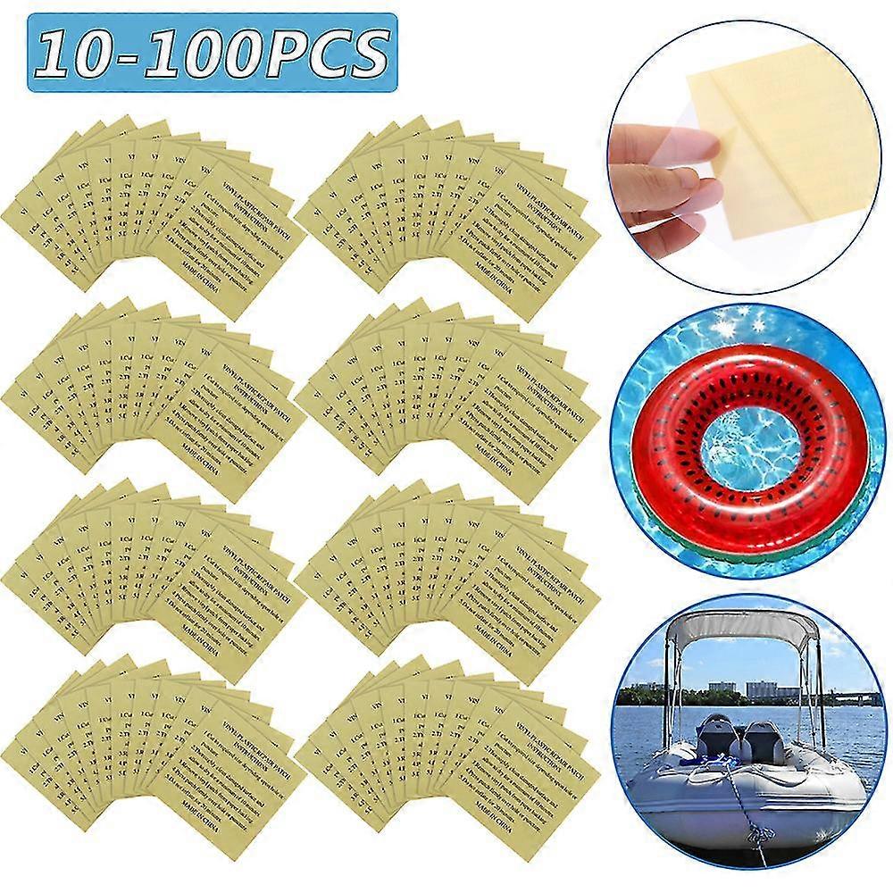 10-100st Pool PVC Repair Patch Simring Reparationssats Pool Tillbehör Uppblåsbar Båt Reparation Patch