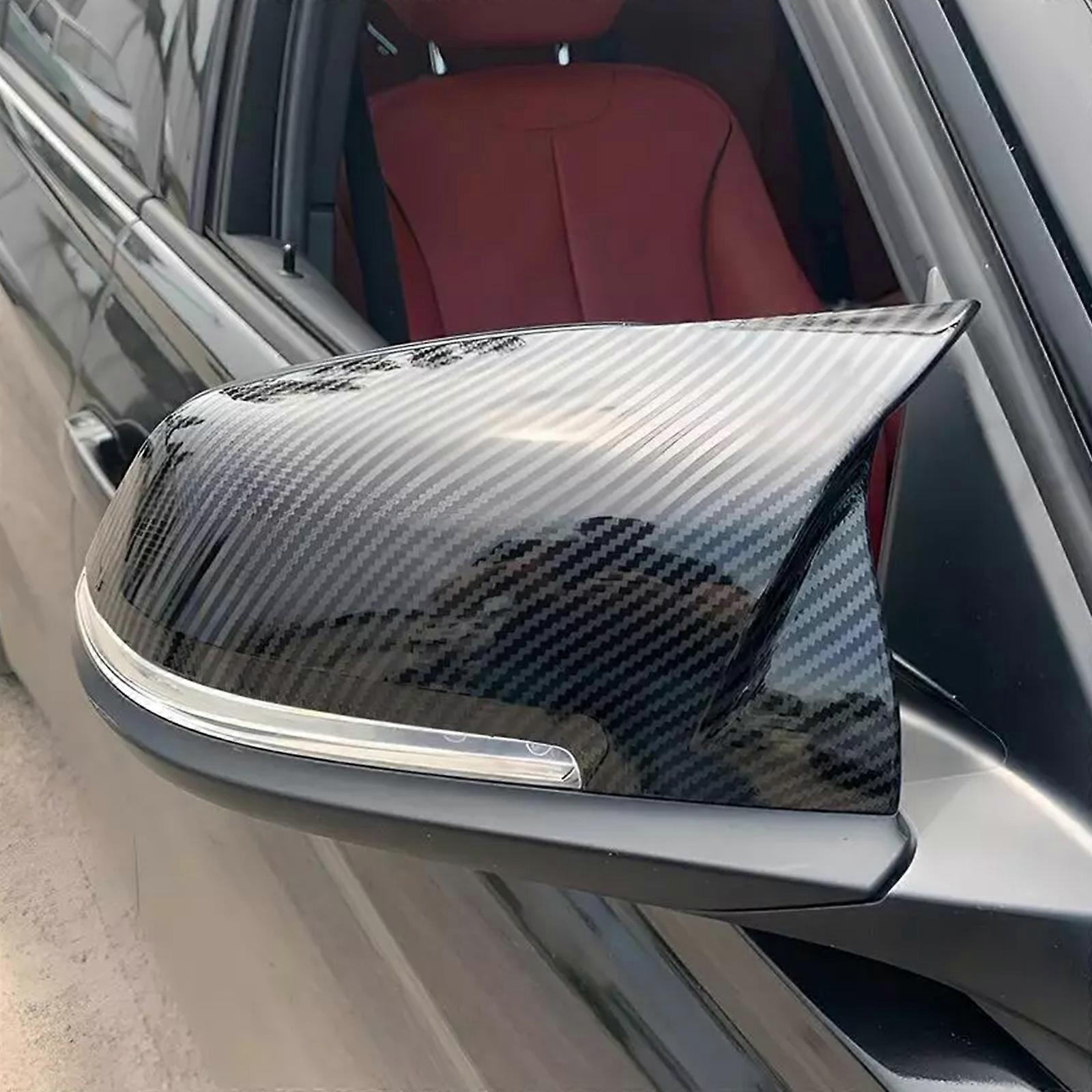 Cuztomtuning Gloss Carbon Fiber Mirror Caps For Audi A3 S3 2014-2020 – With Lane Assist Cutout