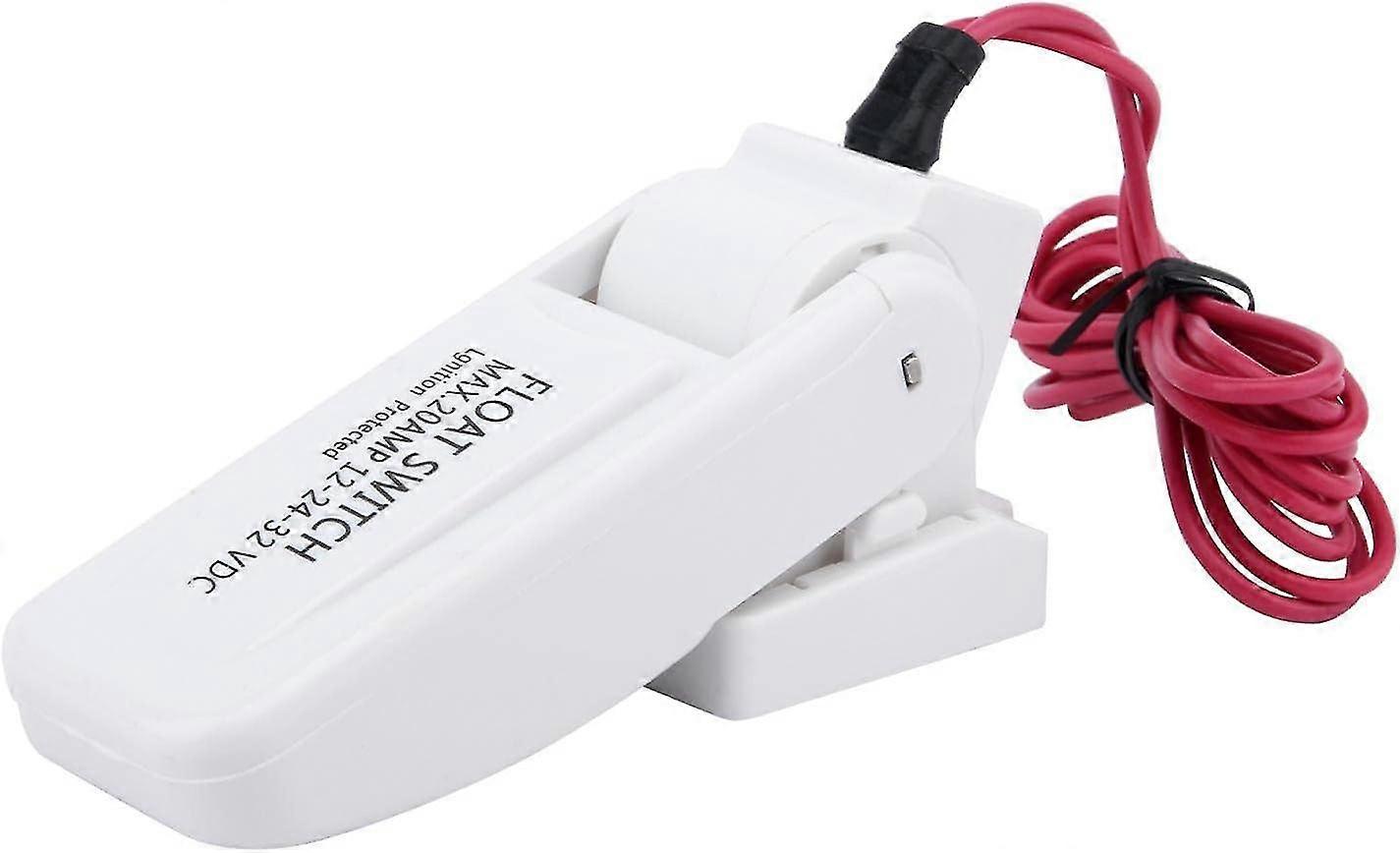 Bilge Pump Float Switch, Portable Electric Automatic Float Switch For 12V 24V 32V Controller Float Switch (White)