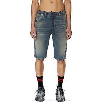 Diesel D-krooley 068ds Mens Denim Shorts Regular Fit Jogg Bermuda
