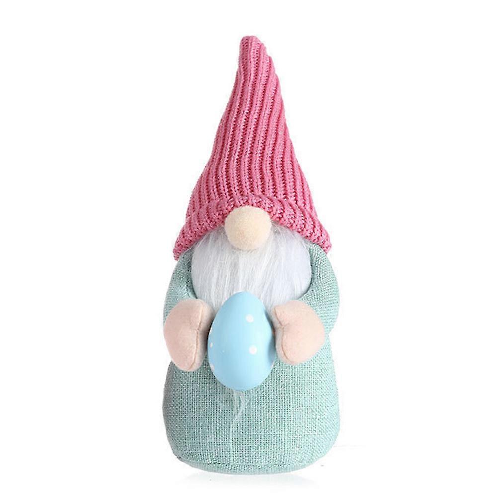 Easter Bunny Faceless Doll with Easter Egg Easter Gnomes Ornaments Soft Stuffed Plush Toys for Parties and Festivals