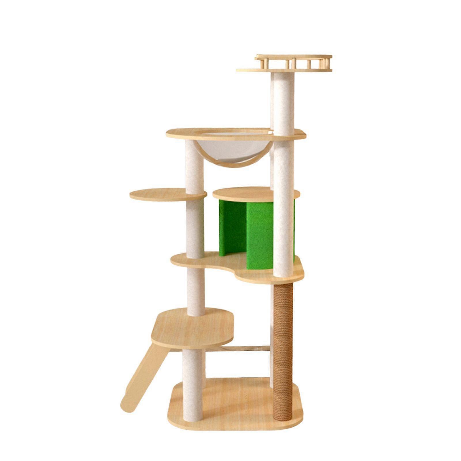 Cat Tree Toy Multi Levels Bed Kitten Grinding Claw Hut Kitty Scratching Post Style A