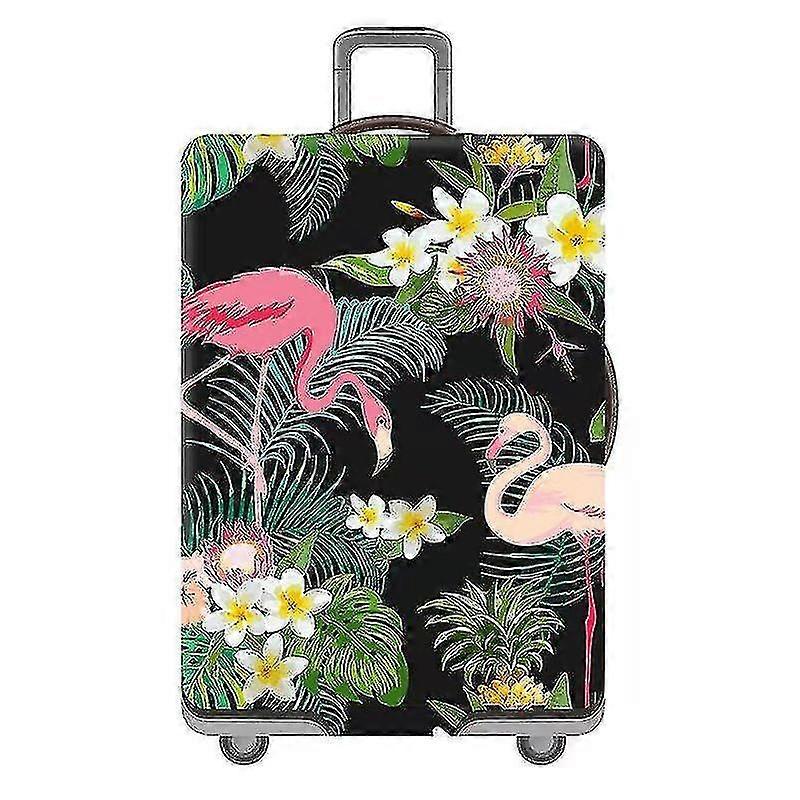 Flamingo Print Pattern Luggage Cover Washable Suitcase Protector