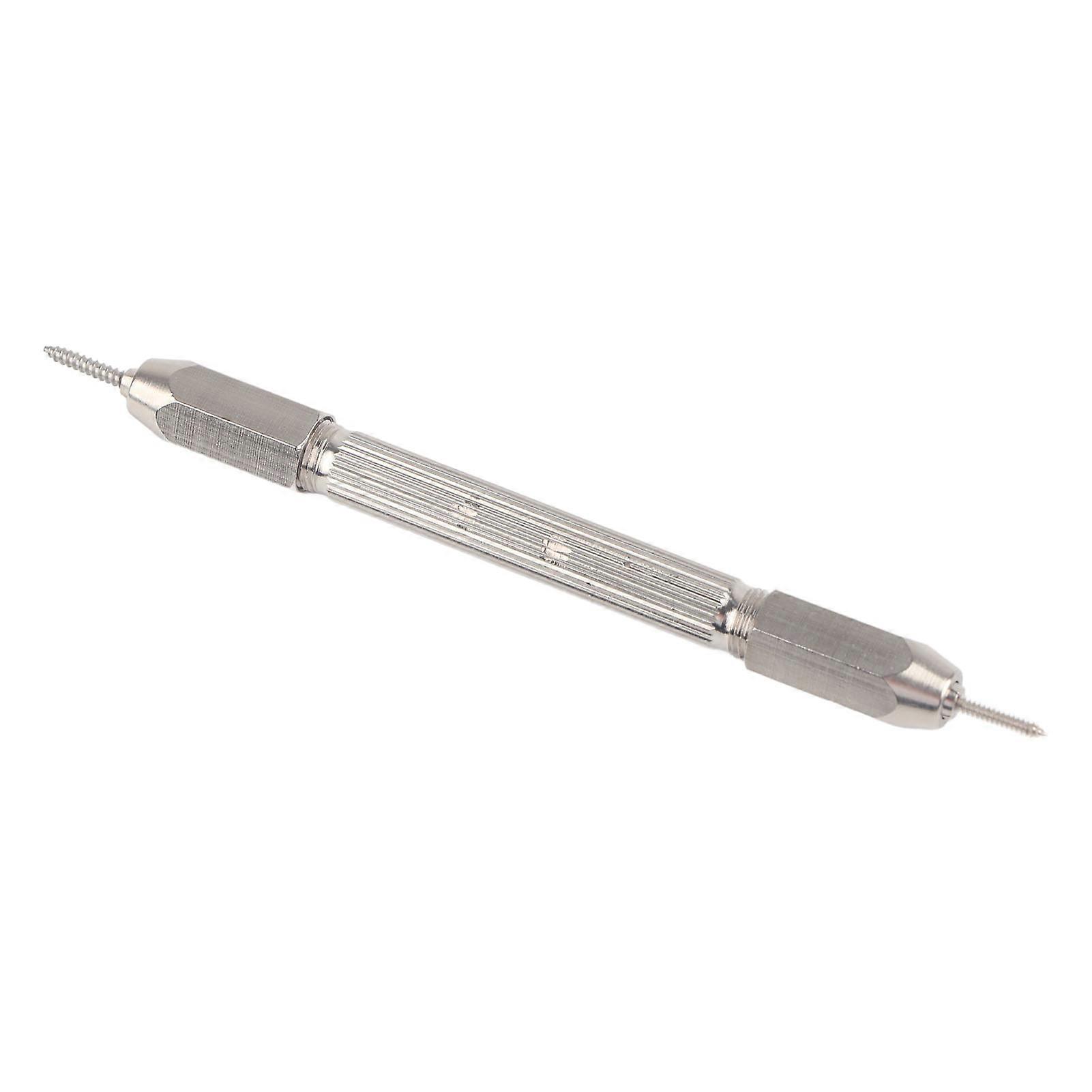 Badminton Racket Threading Tool Racket Eyelets Grommets Nail Cone Tool Double Headed For Sports Silver