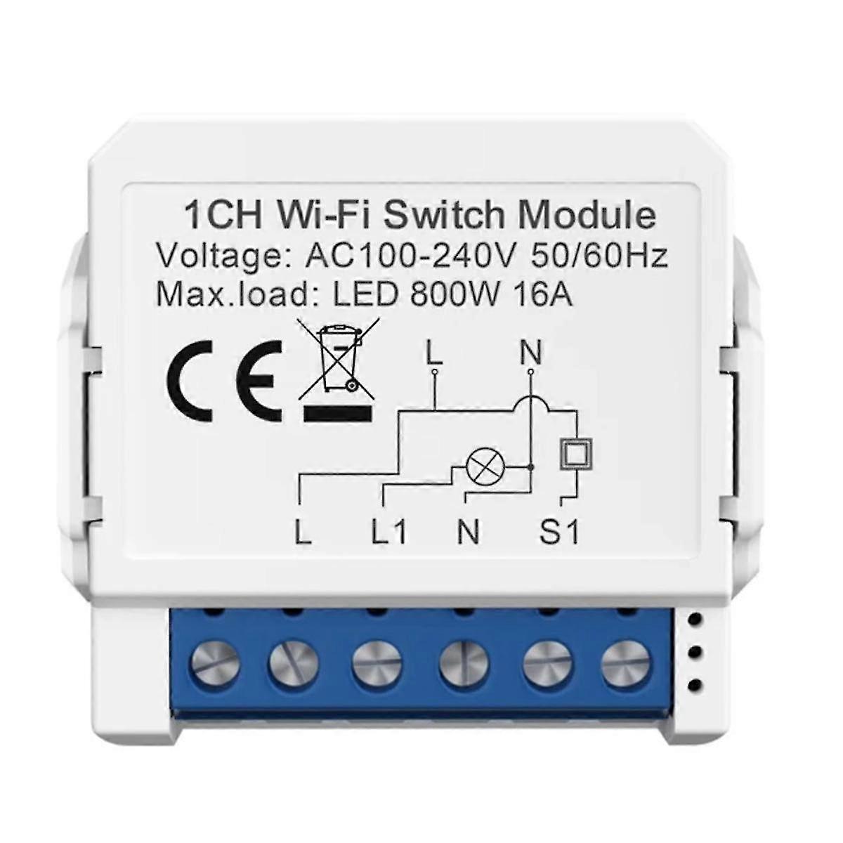 Tuya Smart Wifi Light Switch Control Mini Breaker Controlled By Yandex Alexa Google Home
