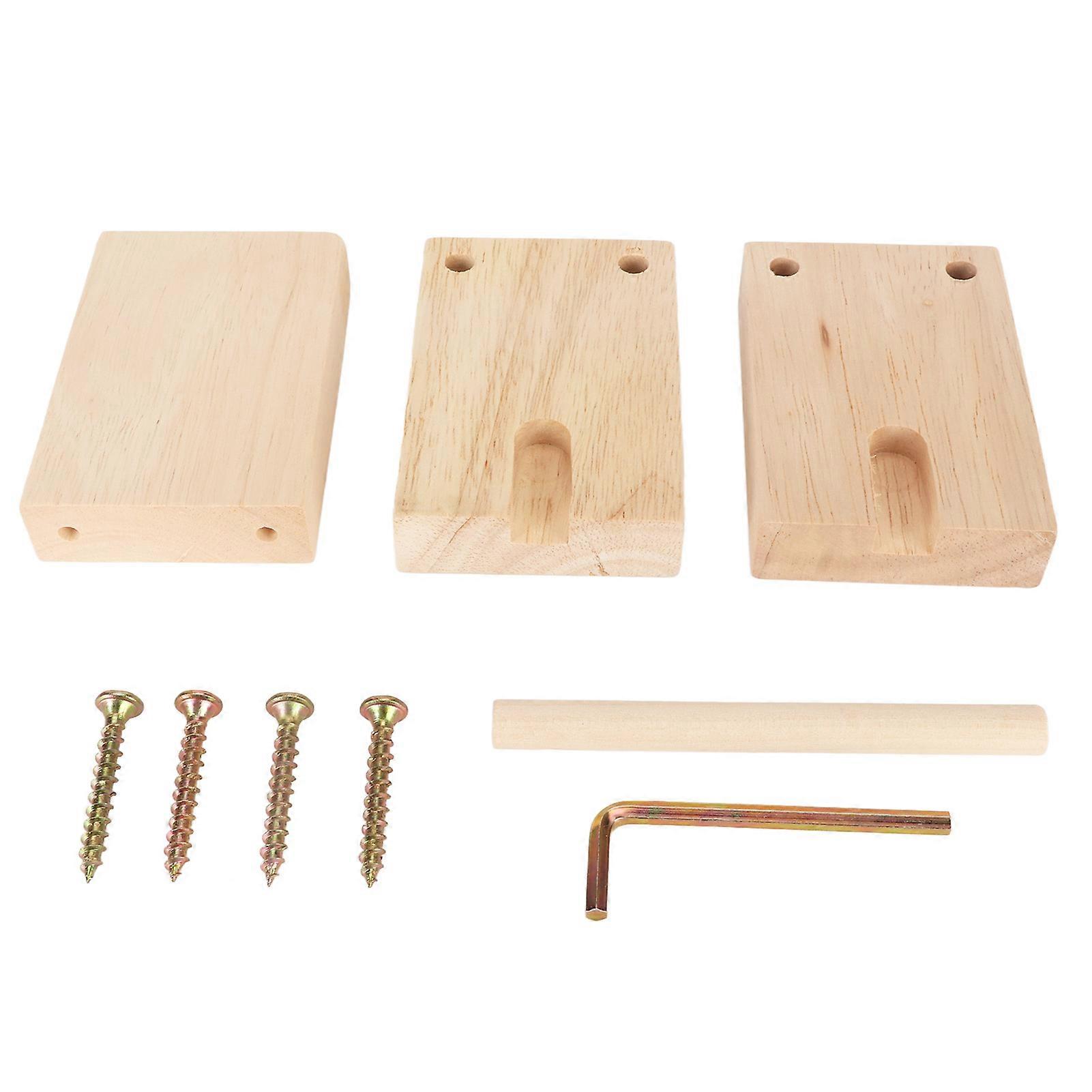 Porte-fil en bois 5.1in Long Robuste Lissage Rotatif Facile Assemblage Distributeur De Fil pour Crochet Tricot Couture
