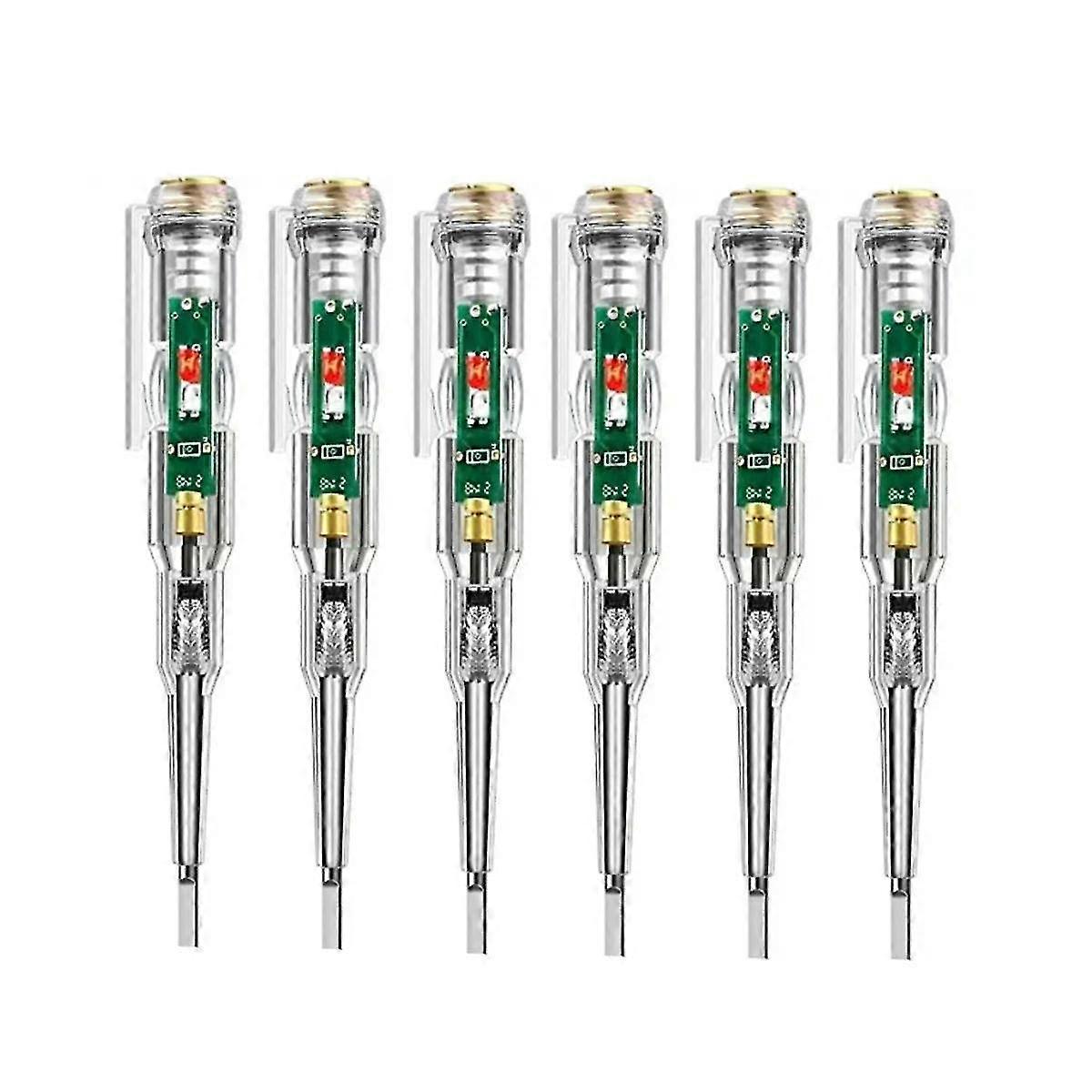 6pack Voltage Tester, Ac Voltage Detector Pen,70-250v Circuit Tester Electric Screwdriver Induction