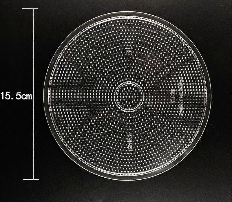Naisicore Tablero Cuadrado Para Mini Cuentas Hama De 2.6 Mm | Placa De Material Perforado De 14x14 Cm | Pack De 4 Unidades Para Perler Y Fusibles