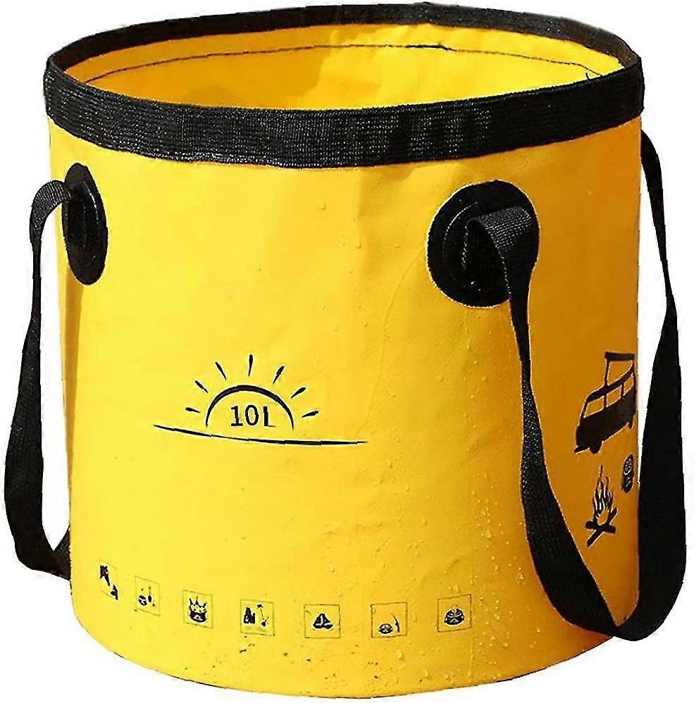 Folding Bucket, Portable Hiking Water Container 10l