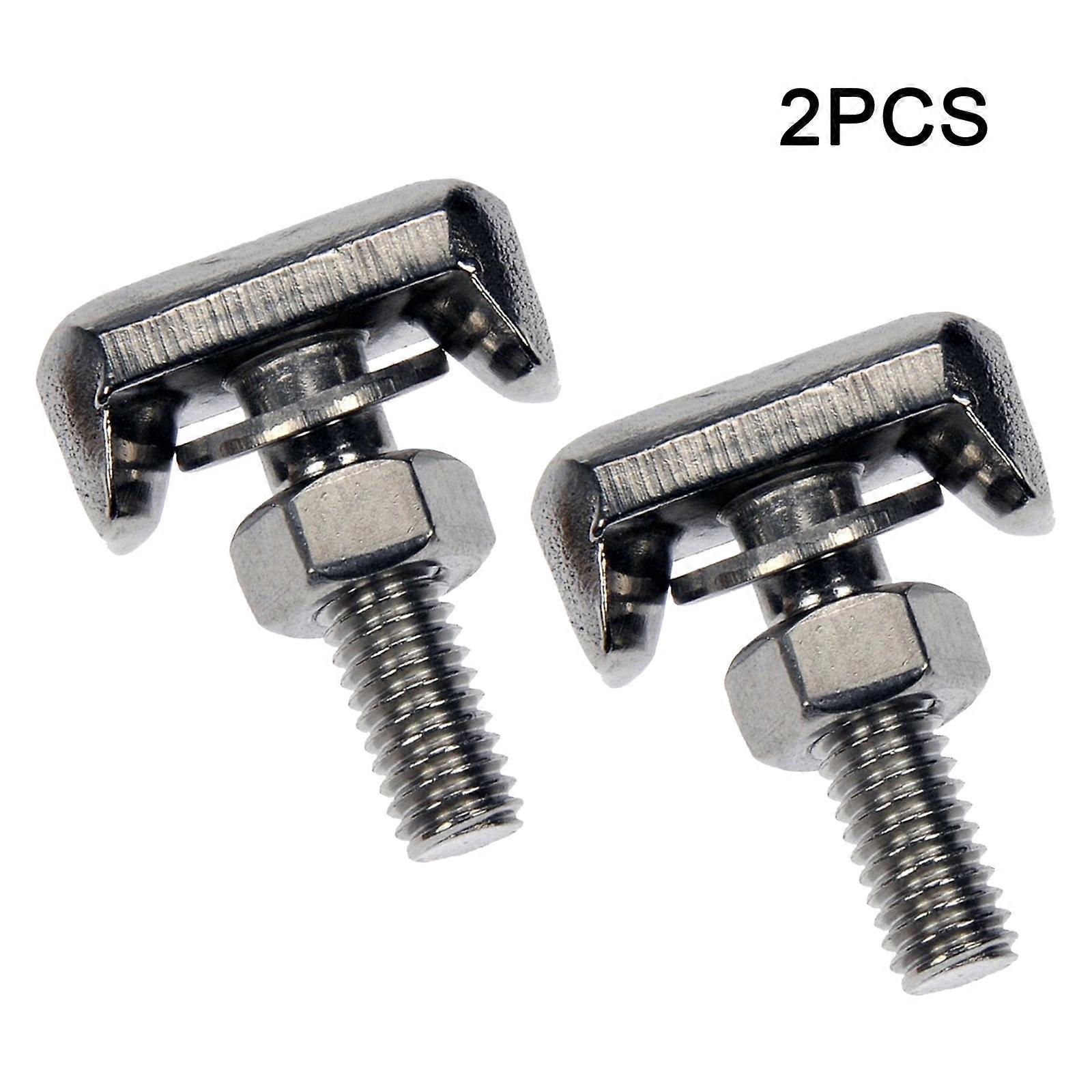 2PCS BatteryCableTerminalsCharging Car power connector Starting Systems T-BoltReplace19116852StainlessSteel Accessories