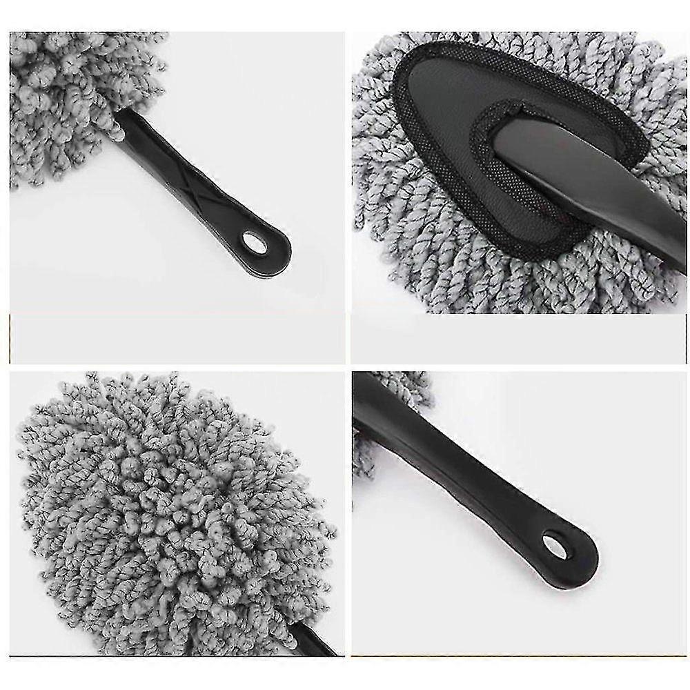 2 Pack Car Cleaning Brush Car Cleaning Brush Soft Microfiber Detailing Brush Dusting Tool