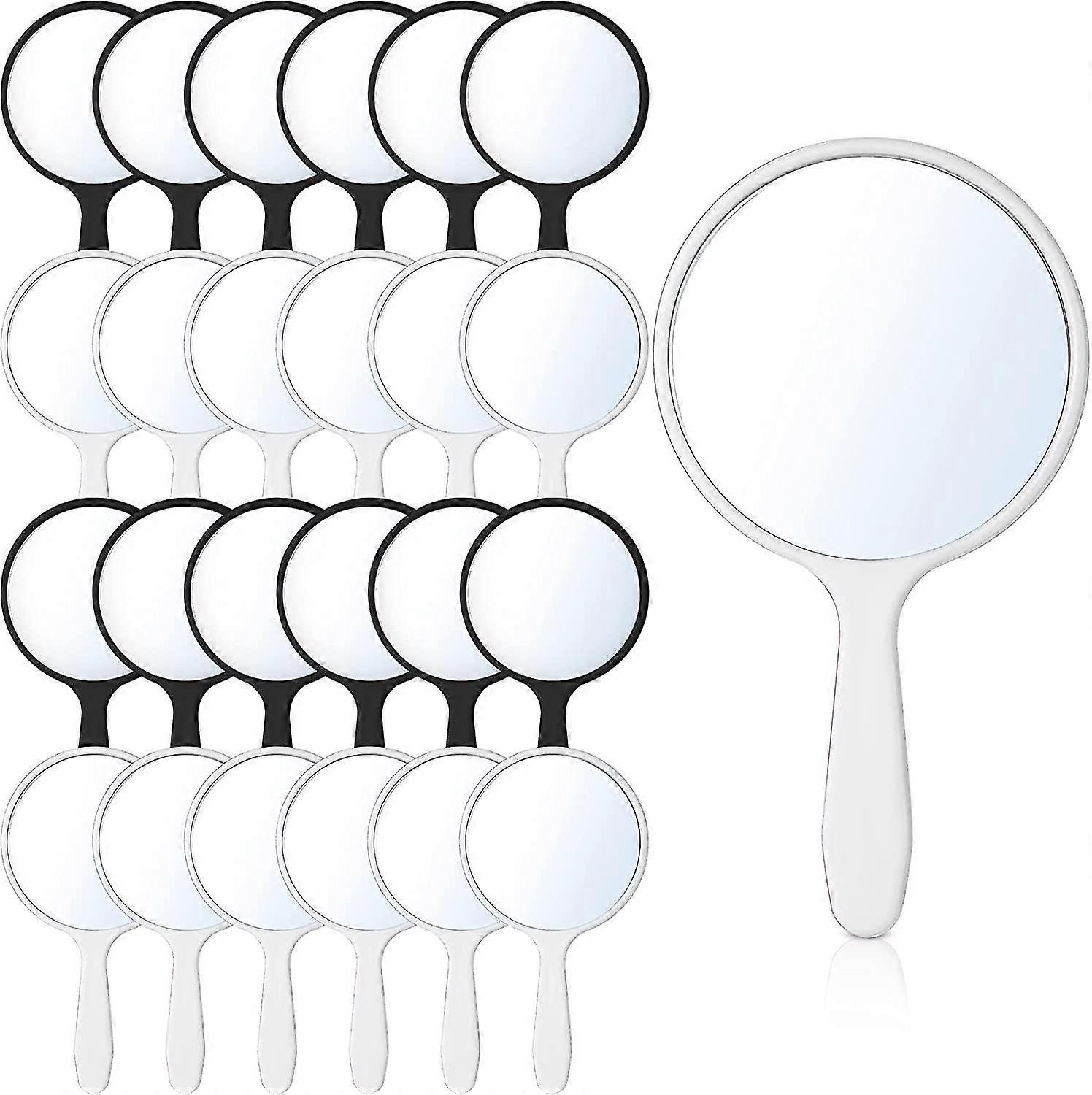 25 Pcs Handheld Compact Portable Round Mirror