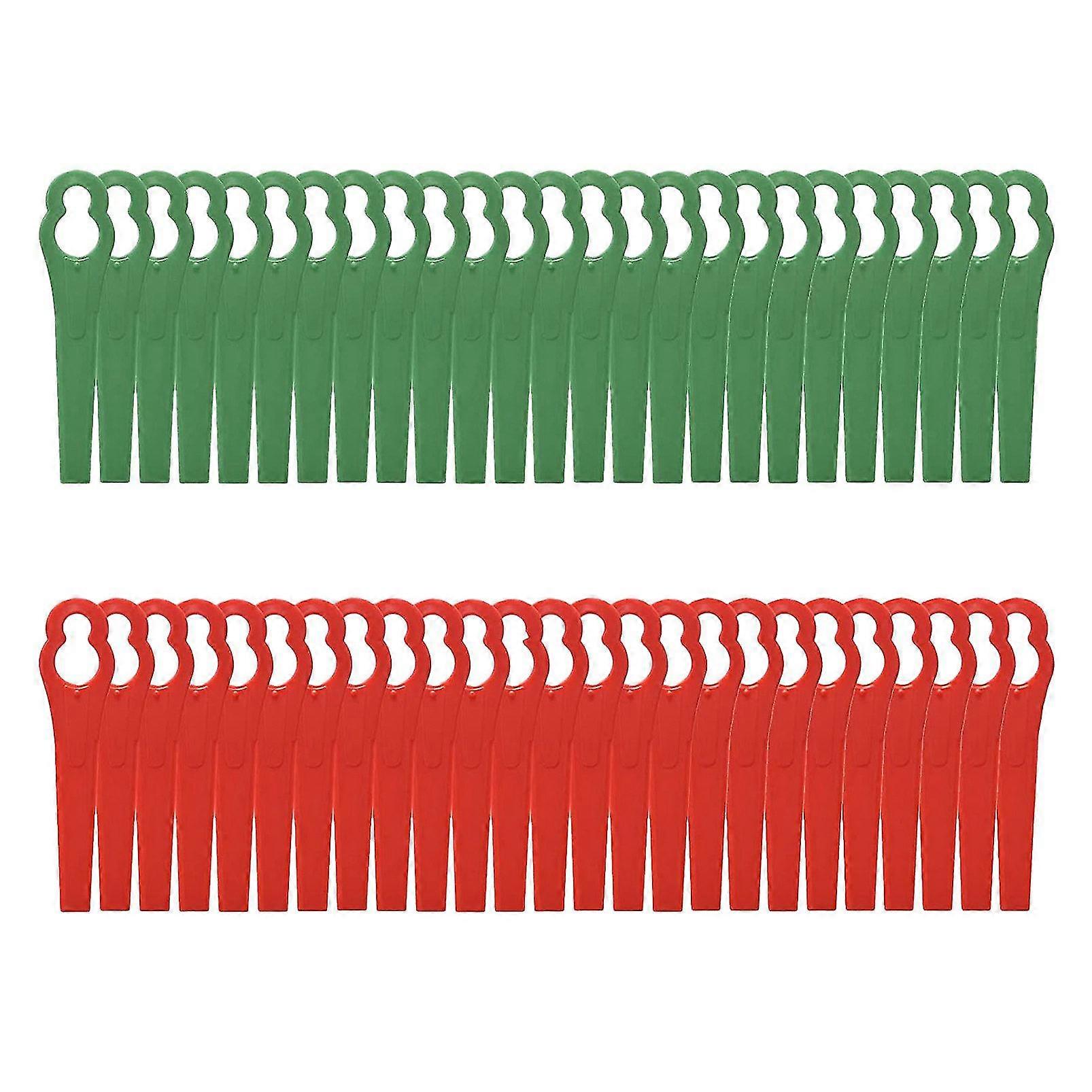 100 pcs 8.3cm plastic trimmer blades for bosch einhell lawn mower