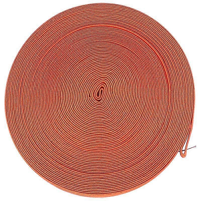 1 Roll Precise Shoes Elastic Band Diy Elastic Band Shoes Accessory Thickened Plain Elastic Band (1.5cm Width, 16m/Roll, Orange)