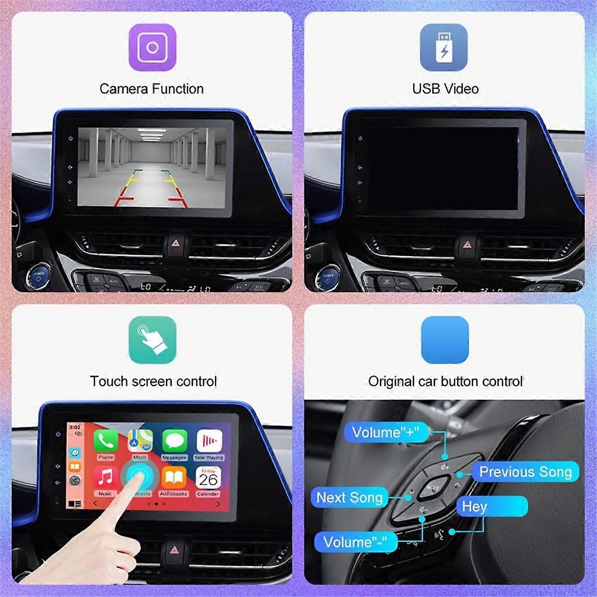 Sans fil Carplay Android Auto pour Touch 2 Entune2.0 Sienna Prius Yaris 14-19