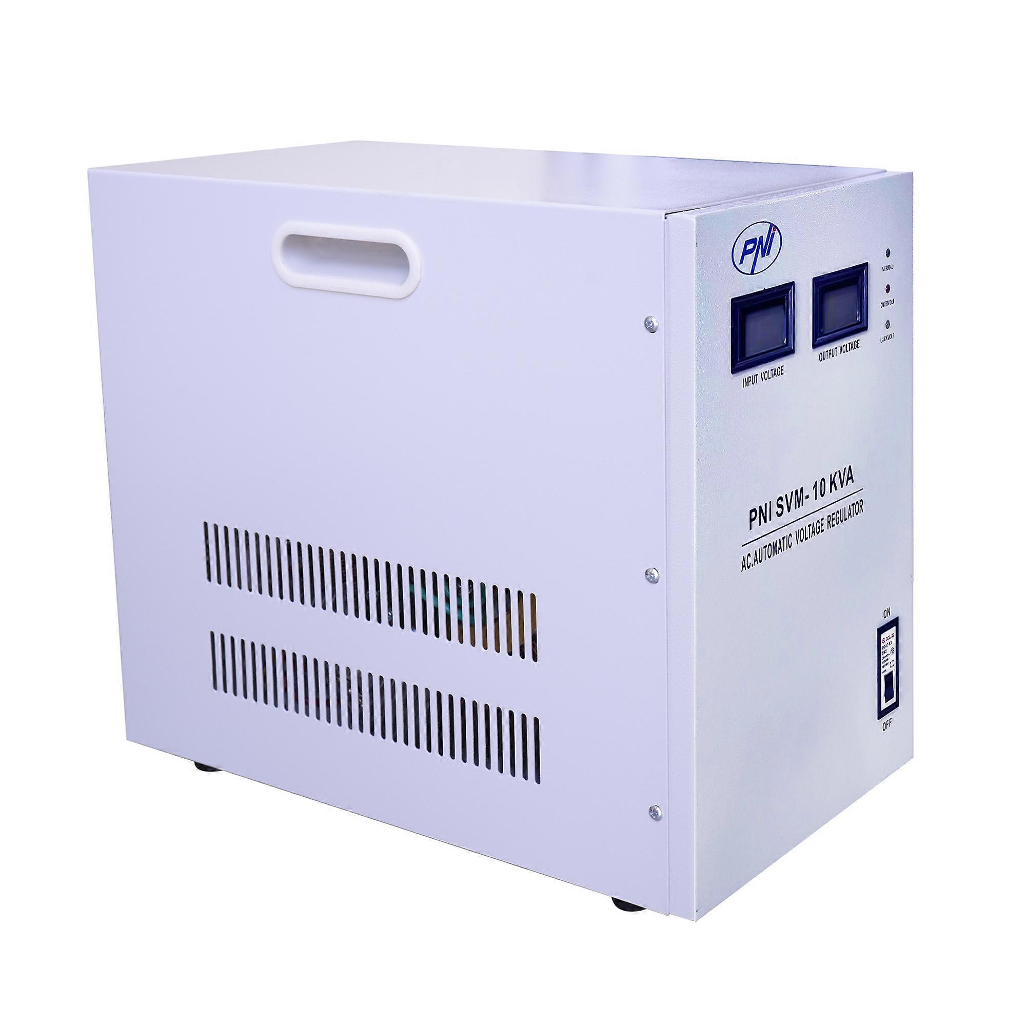 PNI SVM-10K stabilizzatore di tensione monofase con servomotore 10000VA, 8000W, uscita 230V