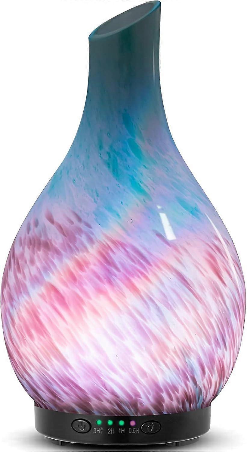 Essential Oil Diffusers Ultrasonic 3D Glass Aromatherapy Diffuser, Auto Shut-Off, Timer Setting, 7 Colors LED Lights Changing for Home, Office, Spa 12