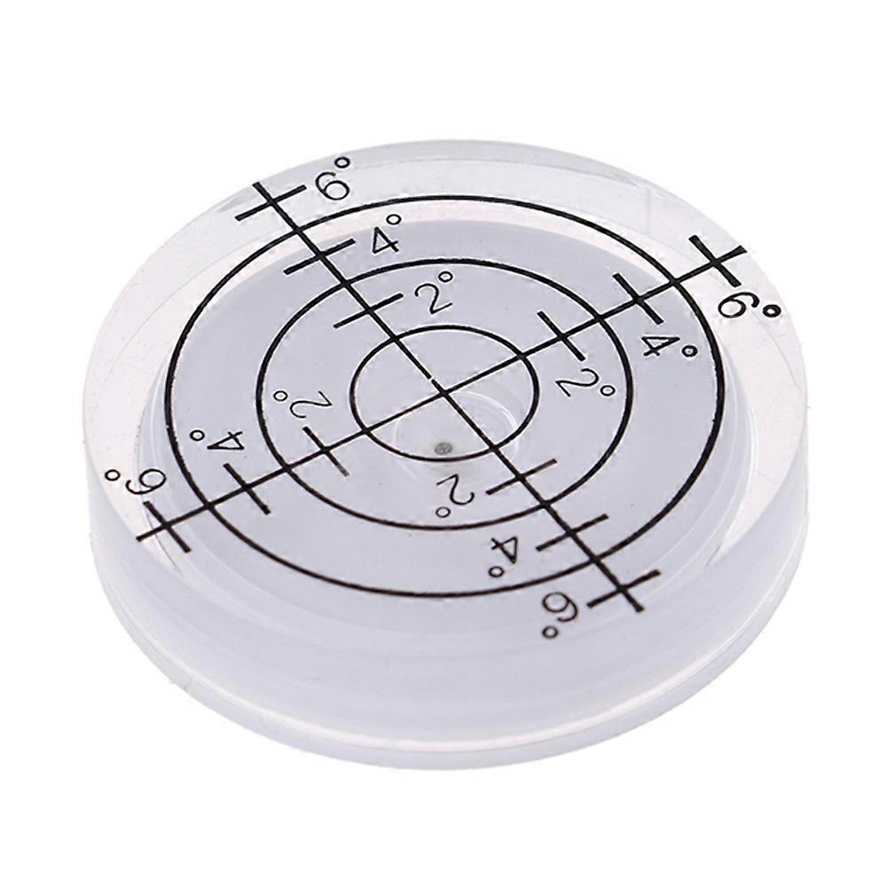 32*7mm Bulls-eye Spirit Bubble Level Degree Marked Surface Circular Level Bubble For Horizontal Bubble Measuring Tool