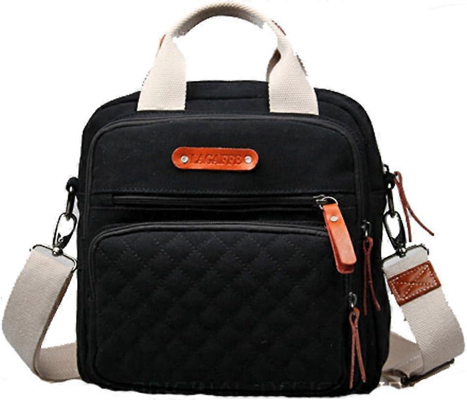 Mini Multi-Function Diaper Bag Tote Messenger Backpack-Black