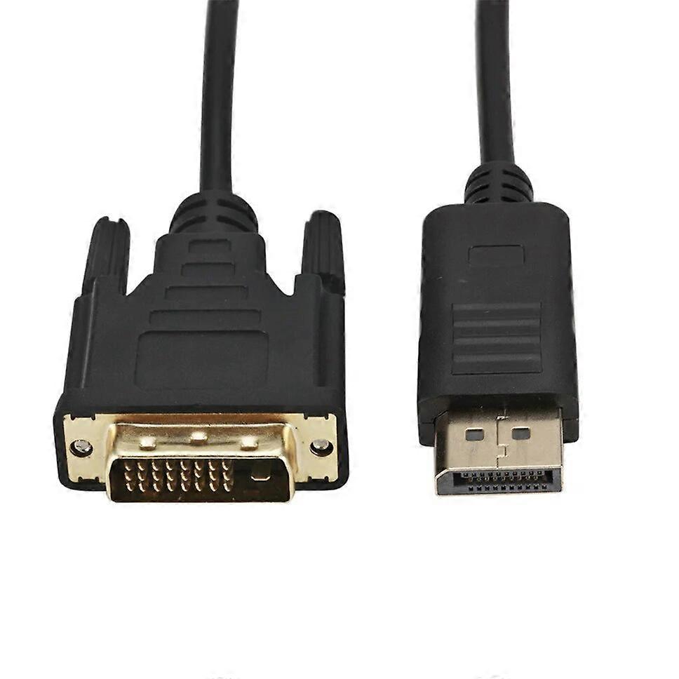 1.8m DP to DVI Adapter 1080P DisplayPort Display Port to DVI Cable Adapter Converter Male to Male for Monitor Projector Displays