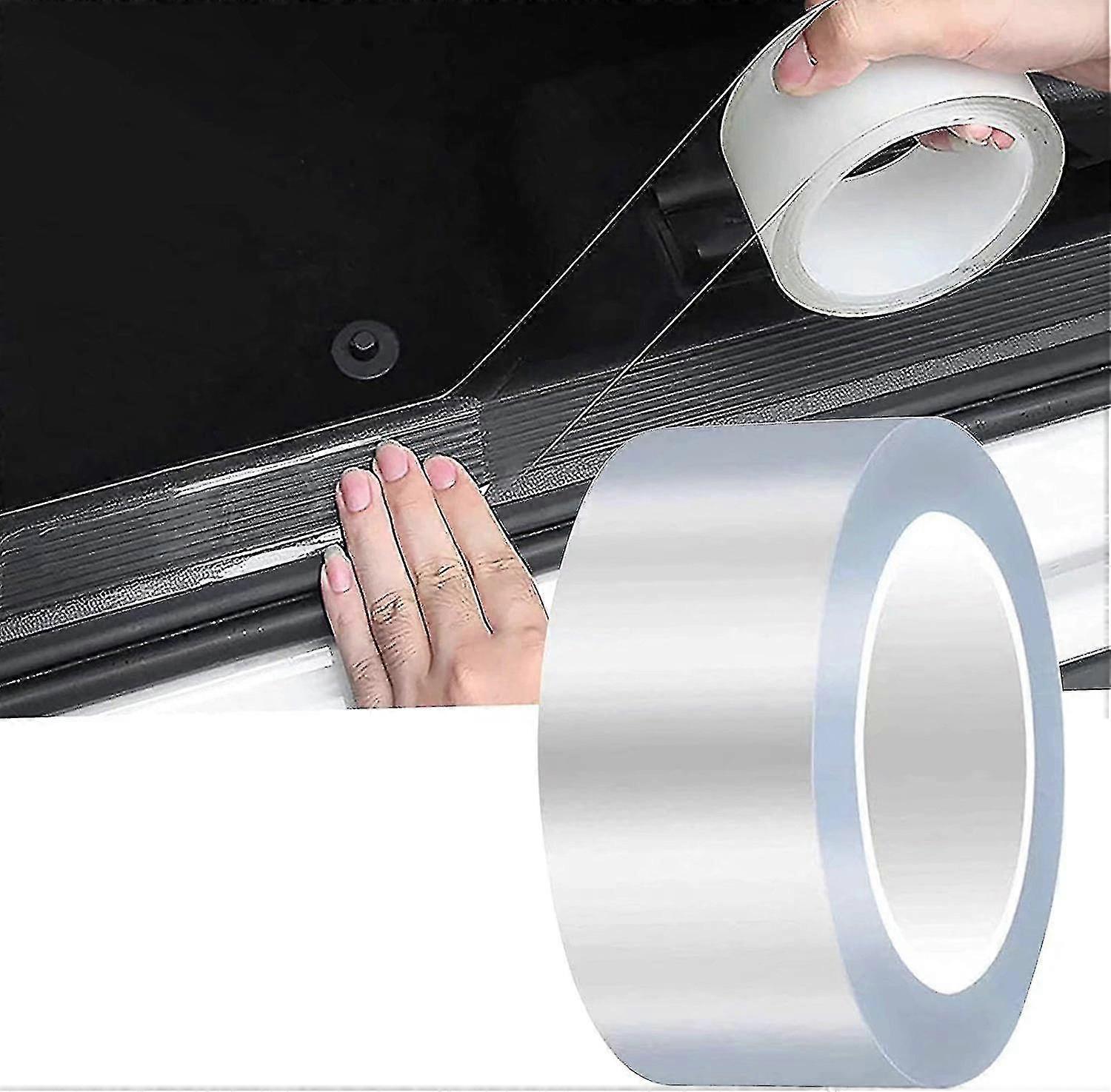 فيلم شفاف لحماية السيارة ، 5 سم 10 متر فيلم عالمي لحماية عتبة الباب ، فيلم سيارة ذاتي اللصق Shibaod S