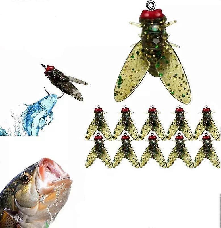 20pcs Bionic Fliegenfischen Köder, Farbe Kleiner Fliegenhaken Fliegenfischen Köder