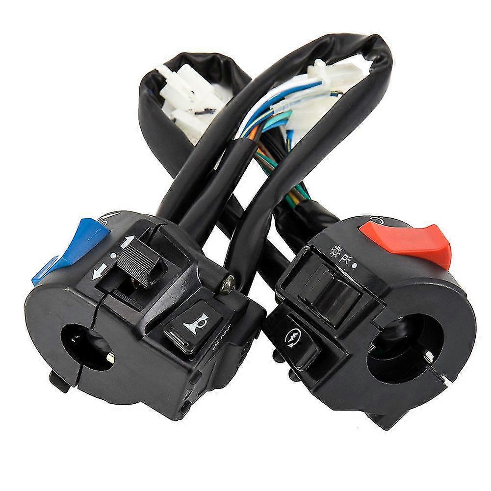 1 Pair On Off Light Indicator Waterproof Motorcycle Handle Switch Universal
