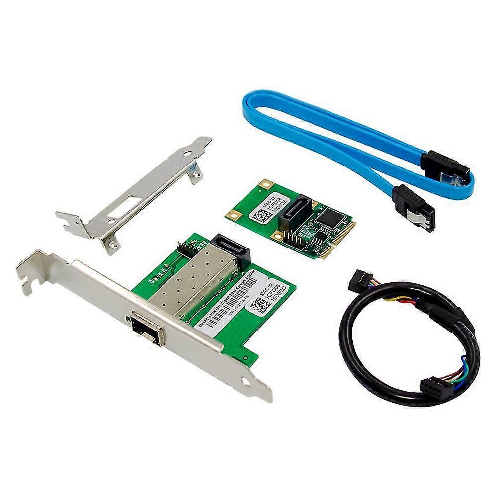Mini Pci-e For Intel I210 Network Card Sfp Single Port Ethernet Adapter 1g 1000m Fiber Optic Card F