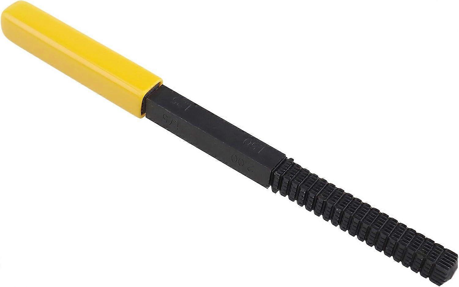 8.5" Metric Thread Repair File - Cleans Damaged Threads - 0.75-3mm