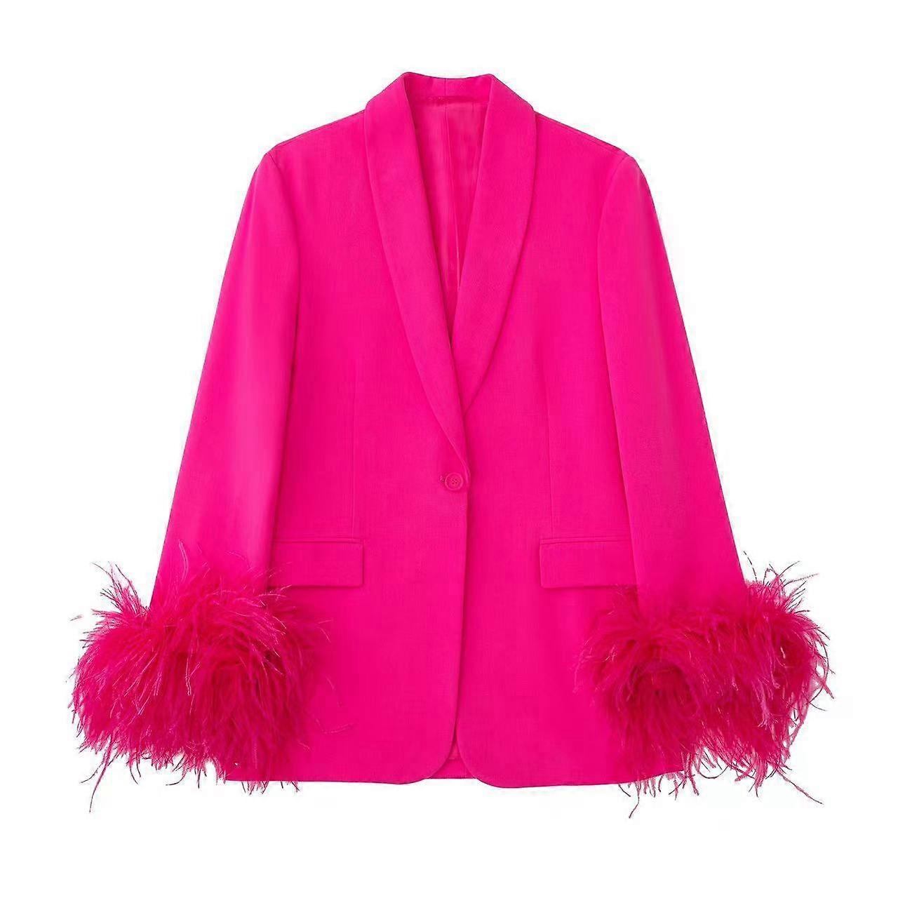 Women's Long Sleeve Open Front Blazer Casual Work Office Jacket