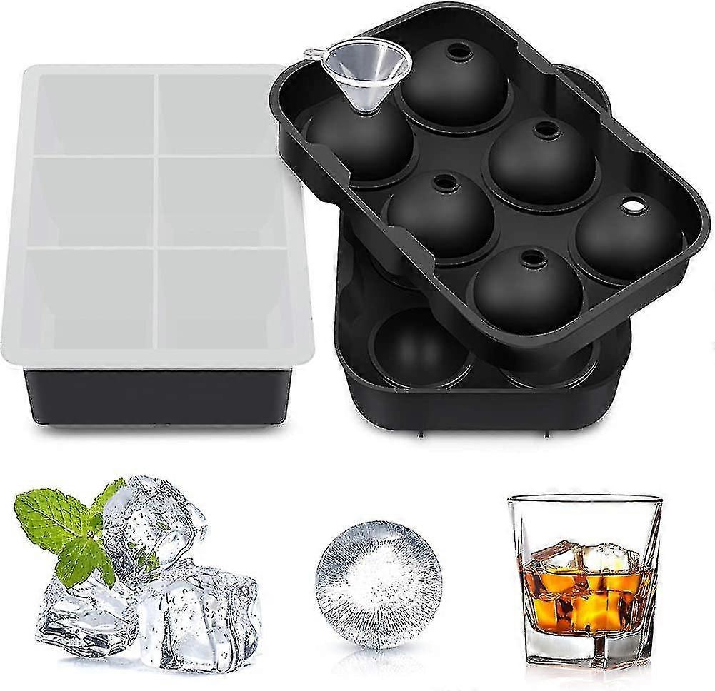 Ice Cube Mold Silicone Large Ice Cube Mold Square Ice Cube Mold With Lid