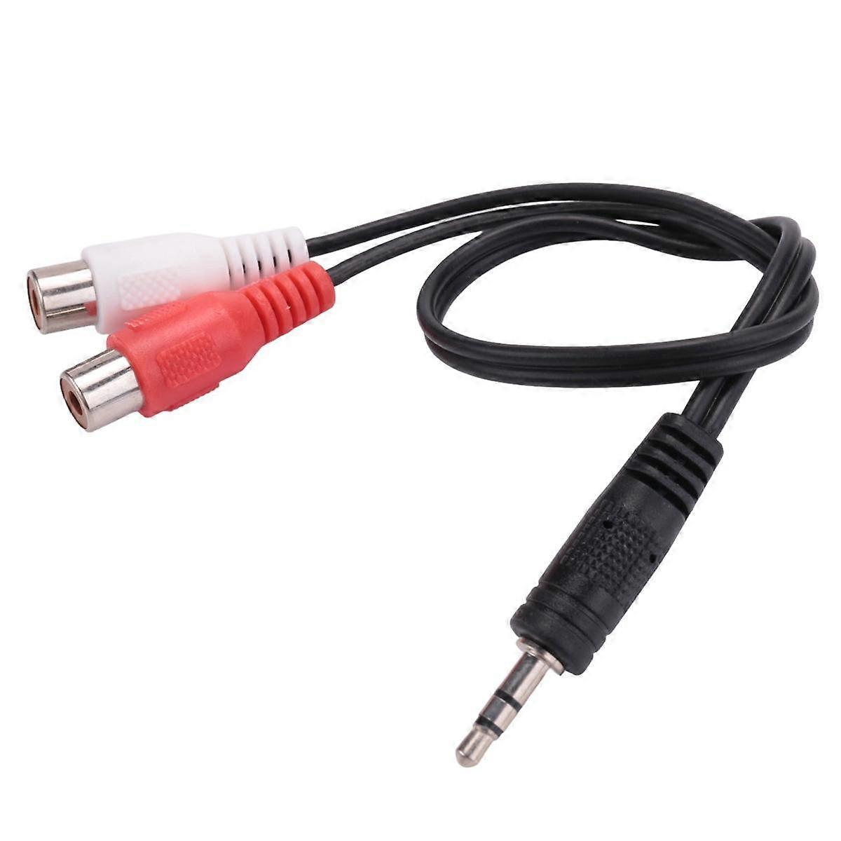 Adaptateur stéréo jack 3,5 mm vers câble audio adaptateur jack 2 RCA, 3,5 mm mâle vers 2x RCA femelle