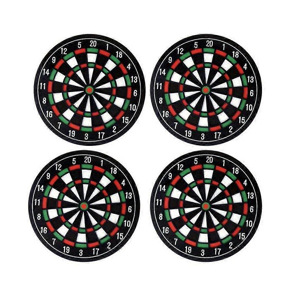 4 Pcs Heat Resistant Creative Dart Board Pattern Cup Mat Drink Pads