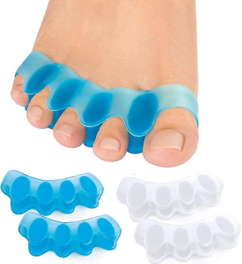 Toe Separators, 4 Pairs Of Soft Gel Toe Spacers For Bunion Correction, Toe