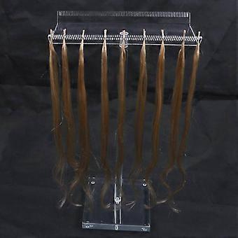 Klares Acryl Dual Sides Haarverlängerungen Perücken Haar
