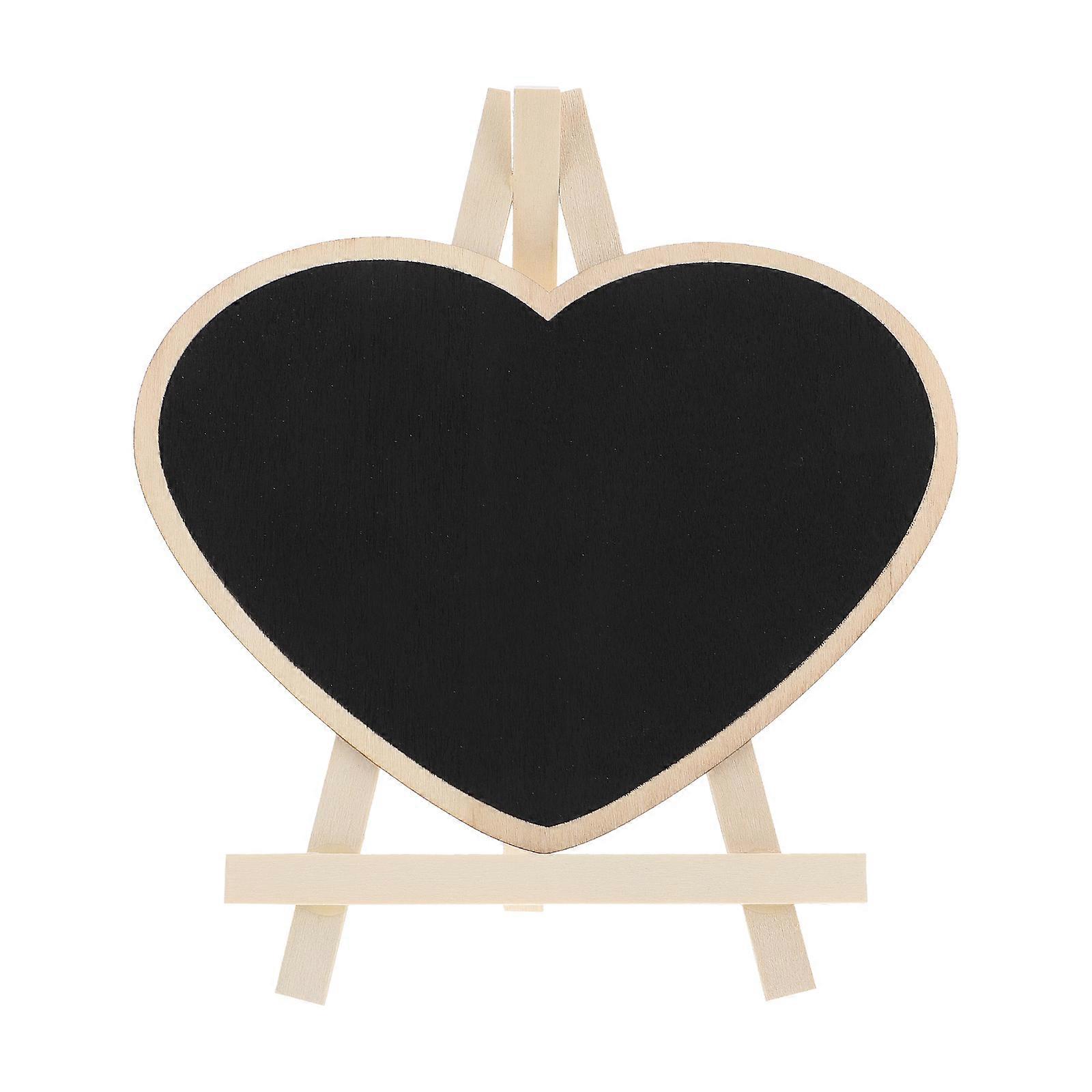 1pc Panneau tableau noir En bois Tableau noir Tableau d’écriture vertical Tableau de peinture pour enfants
