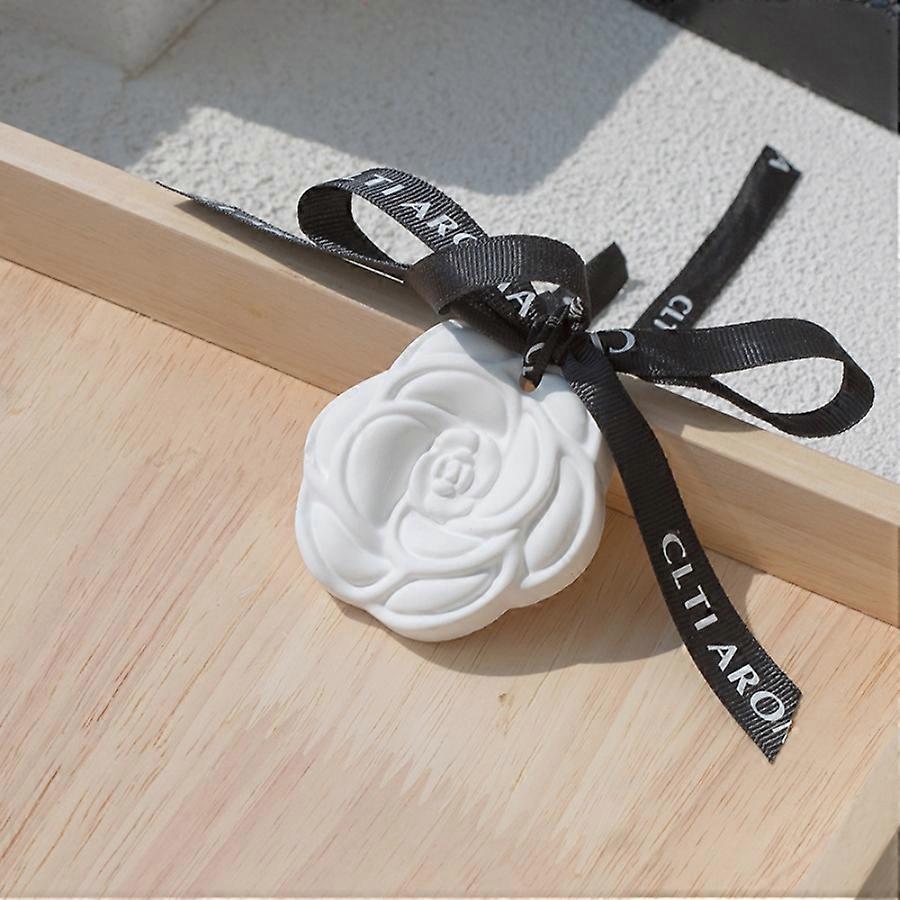 3pcs Flower Aromatherapy Diffuser Stone For Home/car, With British Pear & Sweet Celandine Fragrance Scented Plaster Chips, Solid Air Freshener Hanging