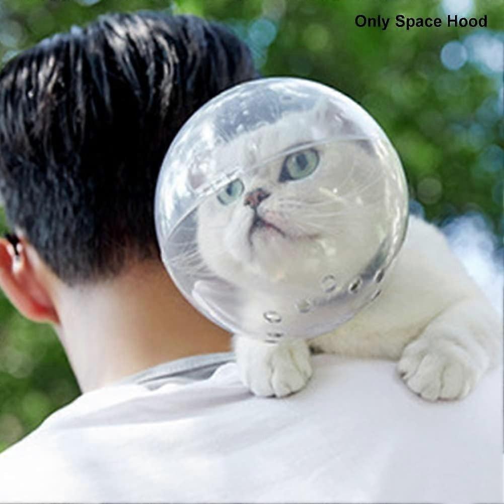 القط كمامة الفضاء هود متعددة الوظائف دائم المحمولة قابل للتعديل فقاعة كمامة لتقليم الأظافر غرو