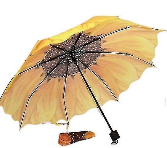 Parapluie pliant tournesol Nouveau parapluie solaire créatif Parapluie ensoleillé
